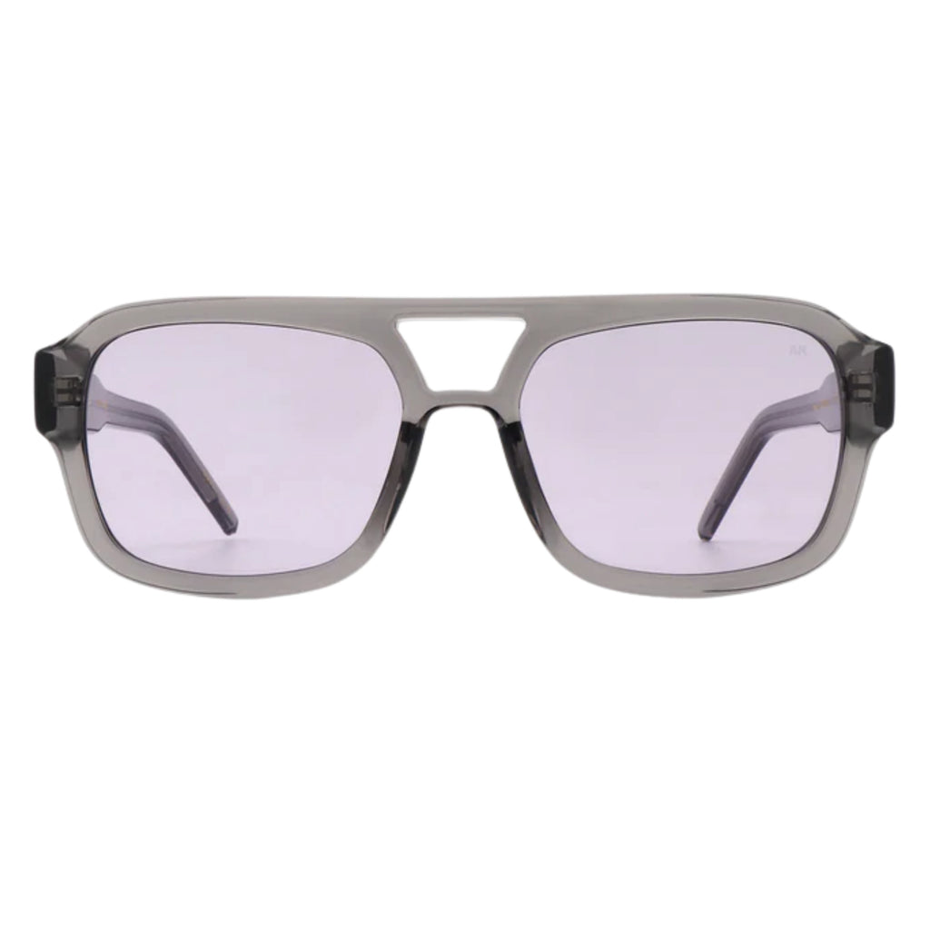 Grey transparent sunglasses with 70s inspired pilot frame.
A.KJAERBEDE Kaya Grey Transparent Sunglasses - Jo And Co A.KJAERBEDE Kaya Grey Transparent Sunglasses - A.KJAERBEDE