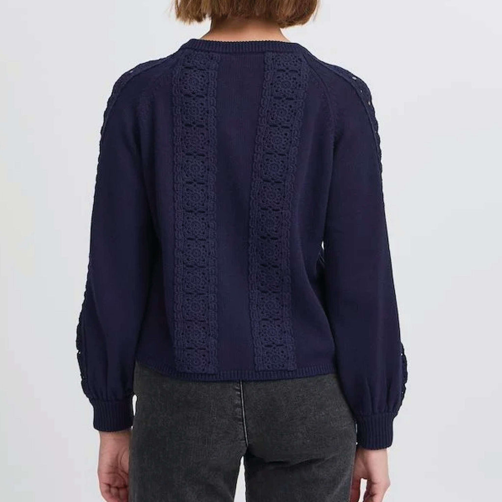 Atelier Reve Maritime Blue Annie Cardigan - Jo And Co Atelier Reve Maritime Blue Annie Cardigan - Atelier Reve