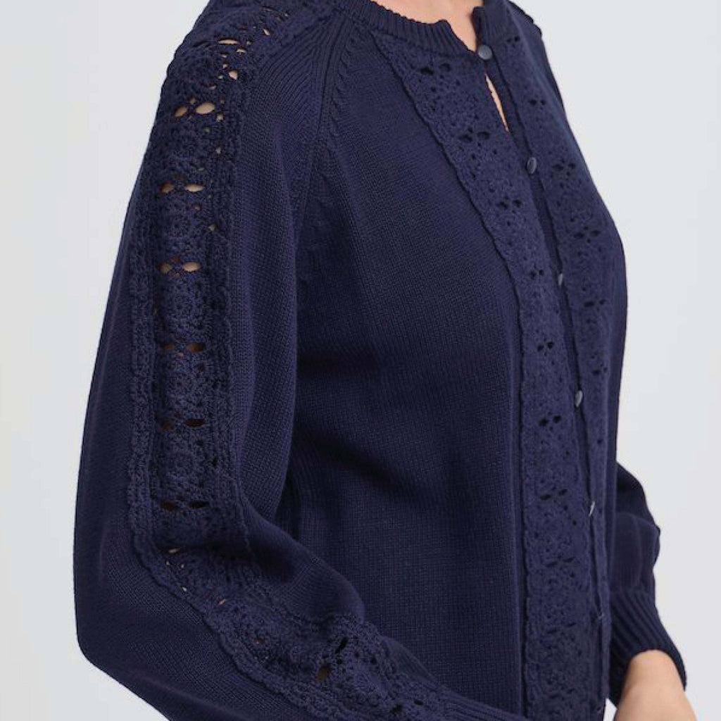 Atelier Reve Maritime Blue Annie Cardigan - Jo And Co Atelier Reve Maritime Blue Annie Cardigan - Atelier Reve