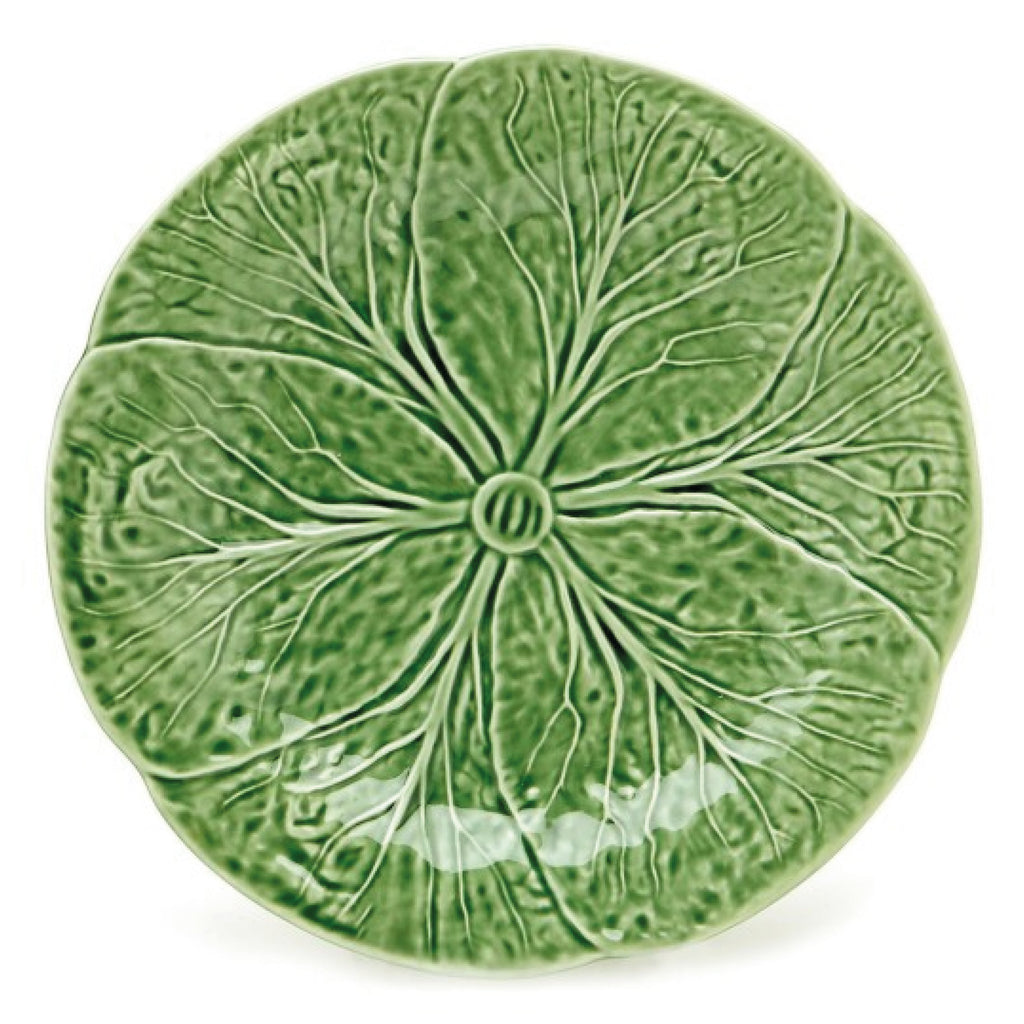 Green Dinner Plate with cabbage leaf design, fine hand-glazed ceramic, 26.5cm diameter, made in Portugal.
Bordallo Green Dinner Plate - Jo And Co Bordallo Green Dinner Plate - Bordallo