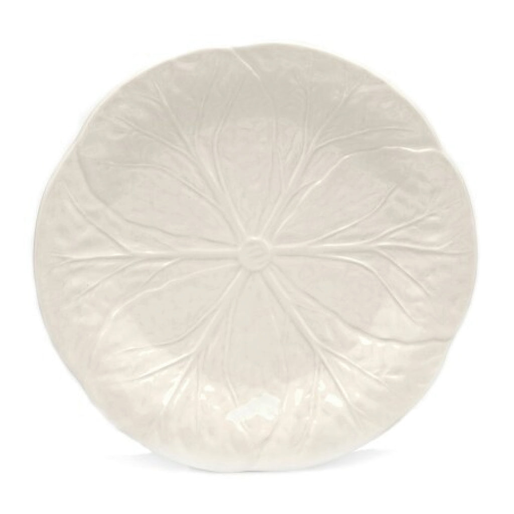 White dessert Plate with cabbage leaf design, fine hand-glazed ceramic, 20cm diameter, made in Portugal.
Bordallo White Dessert Plate - Jo And Co Bordallo White Dessert Plate - Bordallo