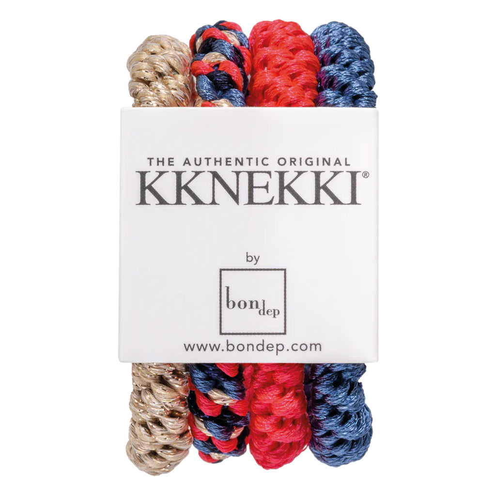 4 hairbands in red blue and beige colours.
KKNEKKI Bundle 15 Hairbands - Jo And Co KKNEKKI Bundle 15 Hairbands - KKNEKKI