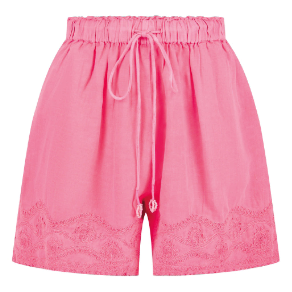 Cerise pink summer shorts with mini hemline and concealed side pockets.
Pranella Cerise Betty Shorts - Jo And Co Pranella Cerise Betty Shorts - Pranella