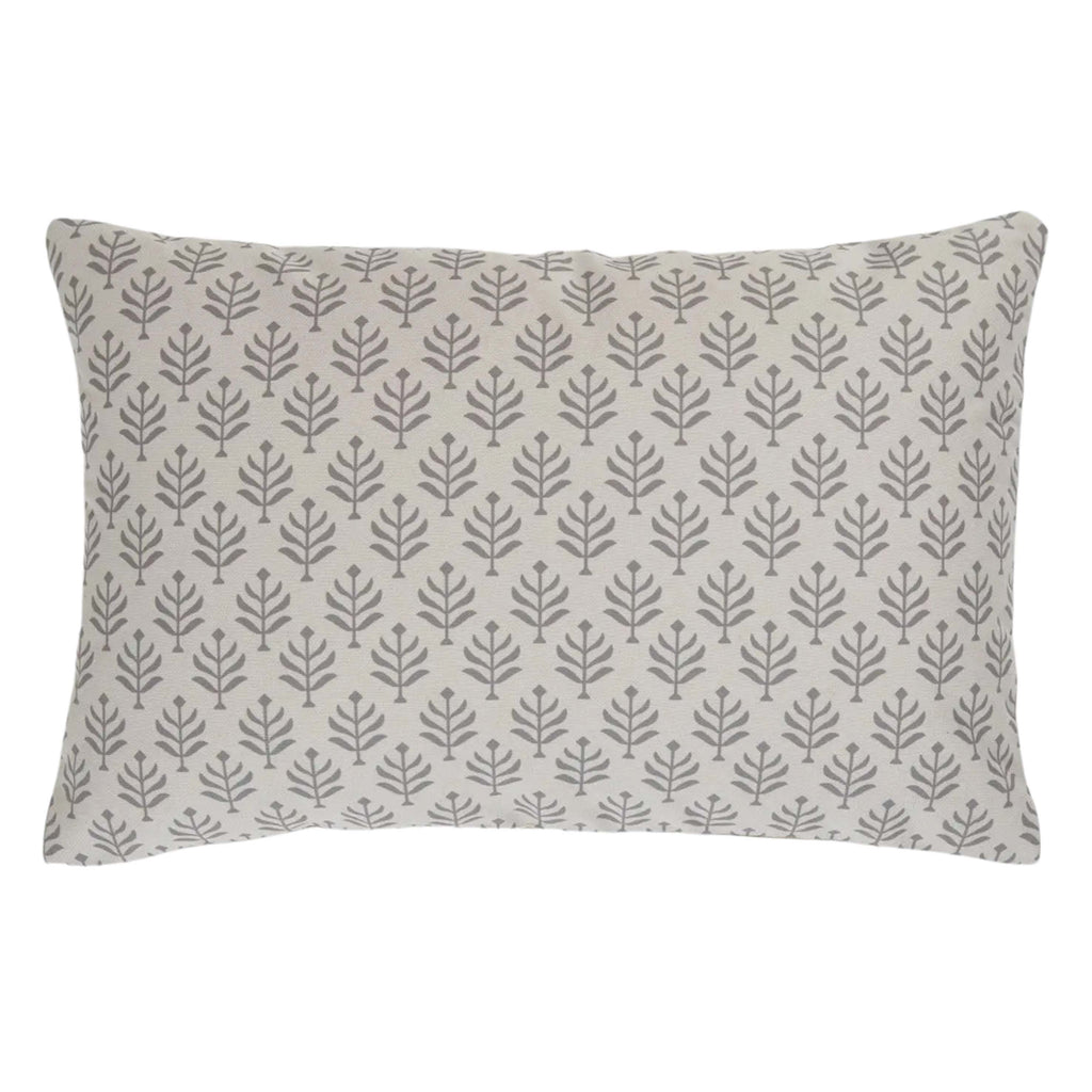 Chinchilla Fern Canvas Cushion with fern print, 40 x 60 cm, durable fabric.