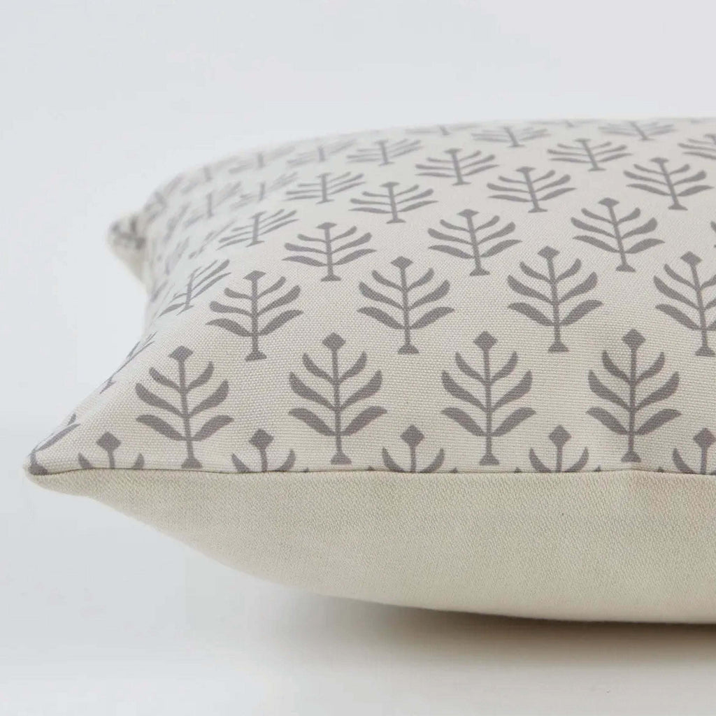 Chinchilla Fern Canvas Cushion with a fern print design, 40x60 cm, hand-woven durable fabric.