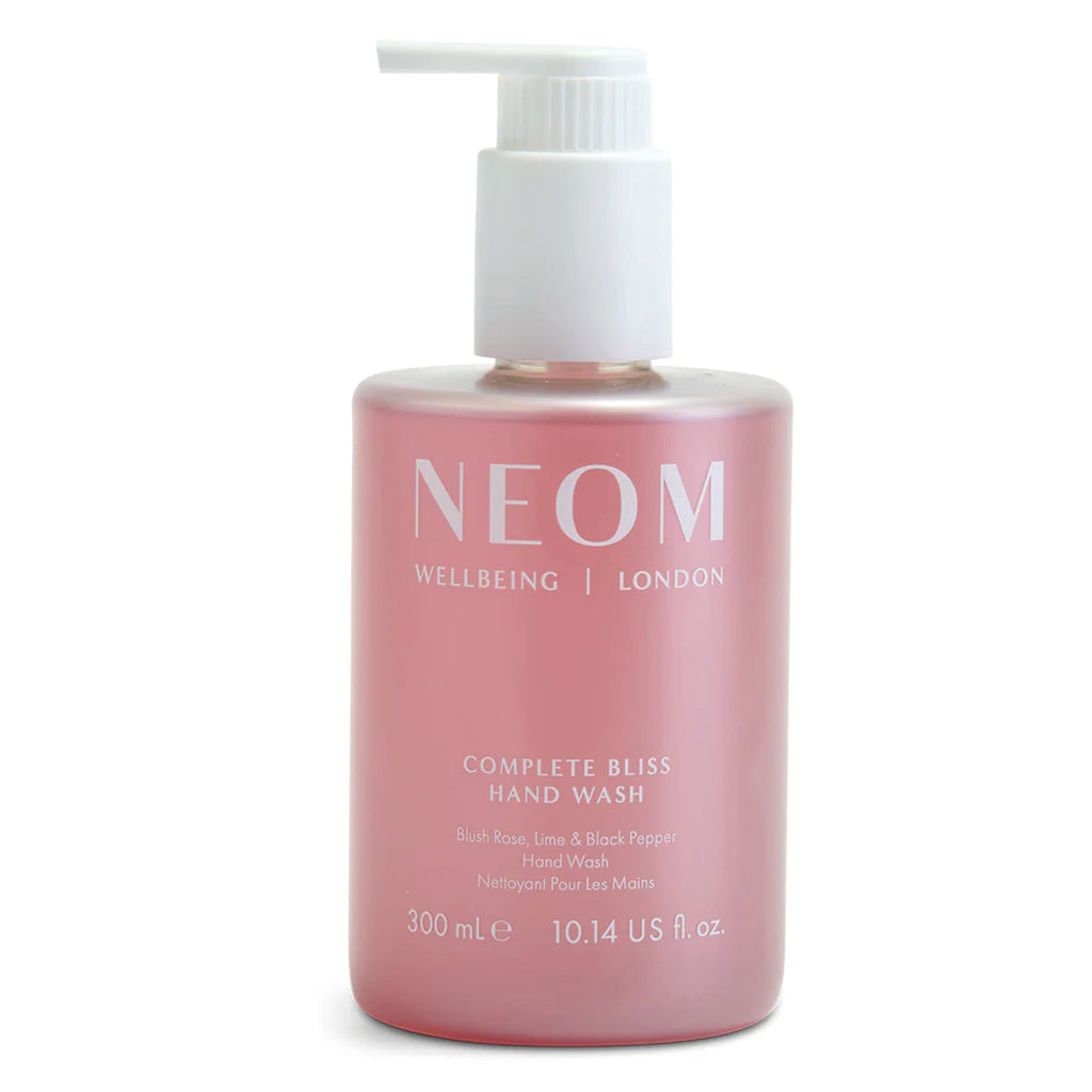 Hand wash 300ml with 100% natural fragrances of blush rose, lime and black pepper in a 100% recyclable bottle.
NEOM Complete Bliss Hand Wash 300ml - Jo And Co NEOM Complete Bliss Hand Wash 300ml - NEOM