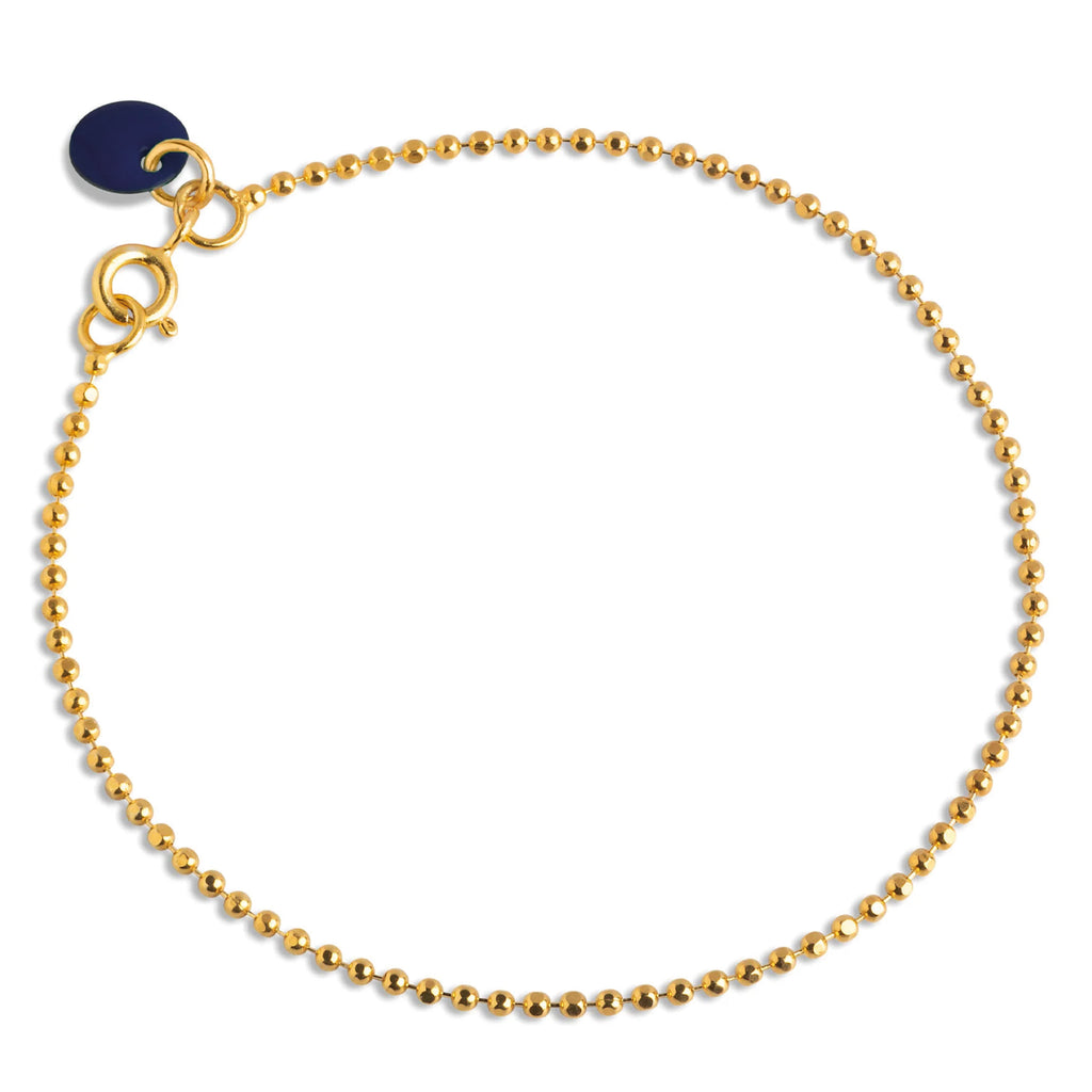 Enamel Copenhagen Midnight Ball Chain Gold Bracelet - Jo And Co Enamel Copenhagen Midnight Ball Chain Gold Bracelet - Enamel Copenhagen