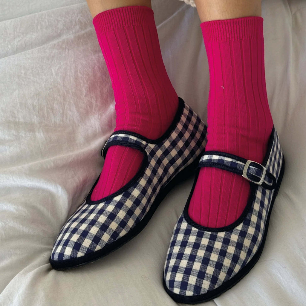 Le Bon Shoppe Fuchsia Her Socks - Jo And Co Le Bon Shoppe Fuchsia Her Socks - Le Bon Shoppe