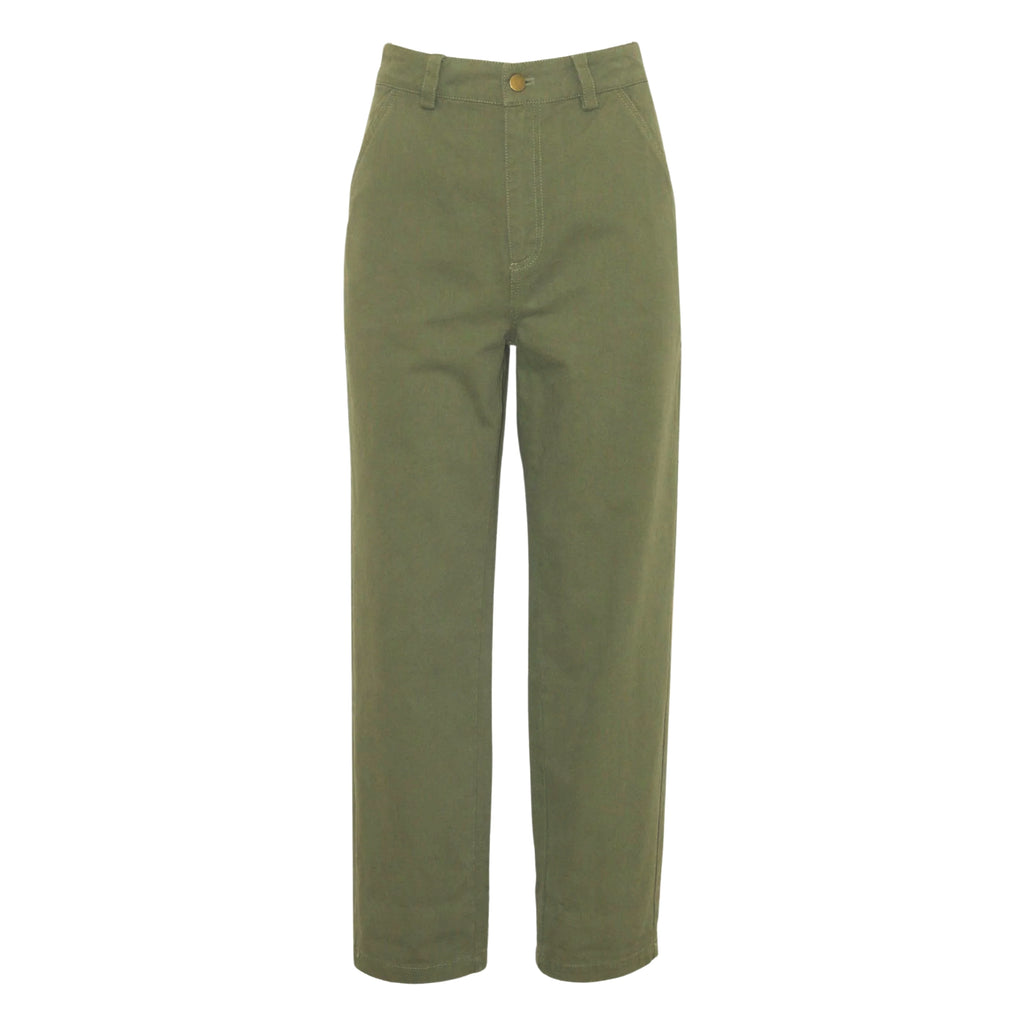 Garance Paris Khaki Volny Straight Trousers with high waist and pockets.
Garance Paris Khaki Volny Straight Trousers - Jo And Co Garance Paris Khaki Volny Straight Trousers - Garance Paris