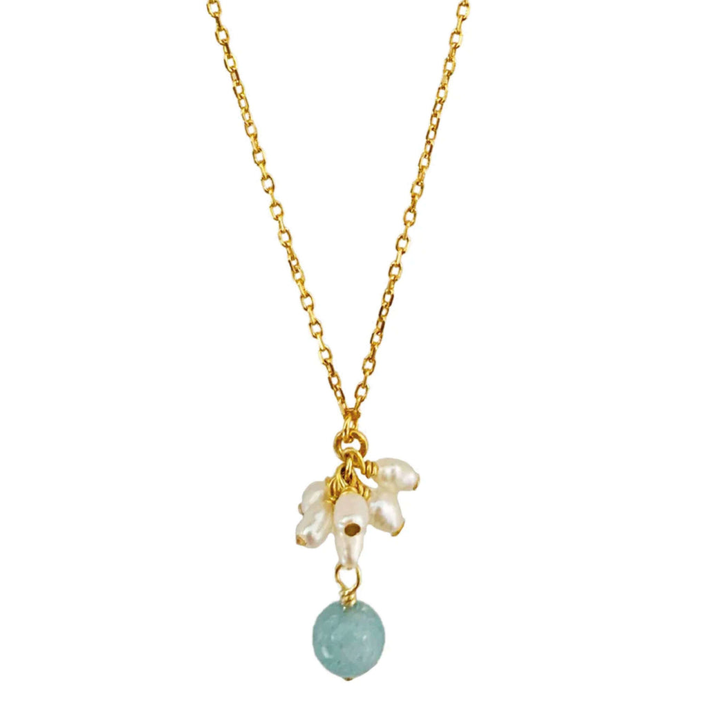 Hultquist Copenhagen Lunaris Necklace in gold-plated silver, 38 + 5 cm length.