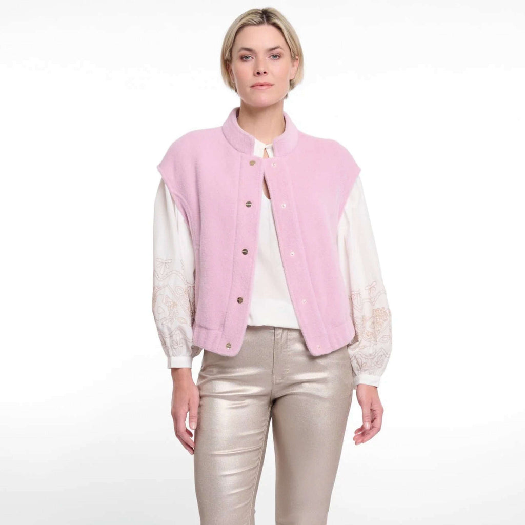 Rino & Pelle Lilac Pink Teuntje Waistcoat - Jo And Co Rino & Pelle Lilac Pink Teuntje Waistcoat - Rino & Pelle