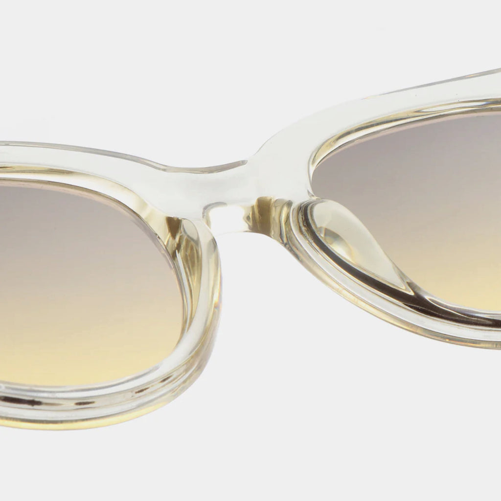 Oversized transparent frame sunglasses.
A.KJAERBEDE Lilly Ecru Transparent Sunglasses - Jo And Co A.KJAERBEDE Lilly Ecru Transparent Sunglasses - A.KJAERBEDE