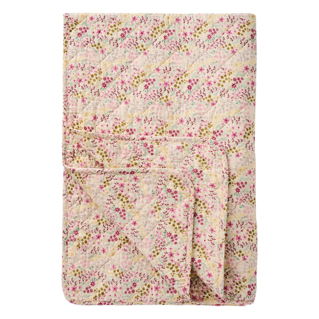 Quilted blanket in decorative floral pattern W: 130 L: 180cm
Multicoloured Flower Quilt - Jo And Co Multicoloured Flower Quilt