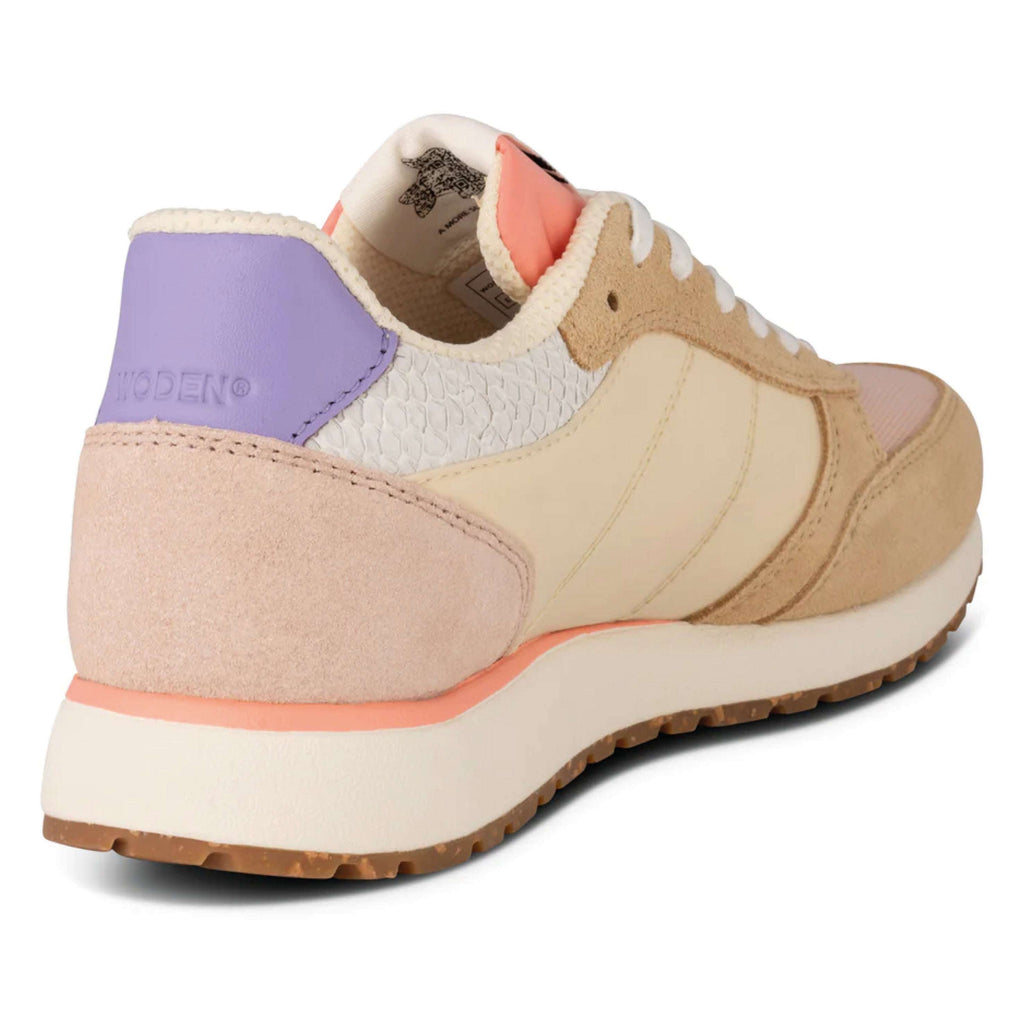 Woden Ronja Powder Multi Sneakers with color blocking, leather and textile design, fish leather heel, and cork sole.
Woden Ronja Powder Multi Sneakers - Jo And Co Woden Ronja Powder Multi Sneakers - Woden