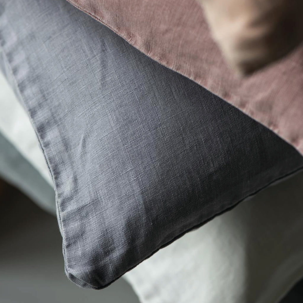 100% linen cushion in purple ash grey 50 x 50 cm.
Purple Ash Linen Cushion - Jo And Co Purple Ash Linen Cushion