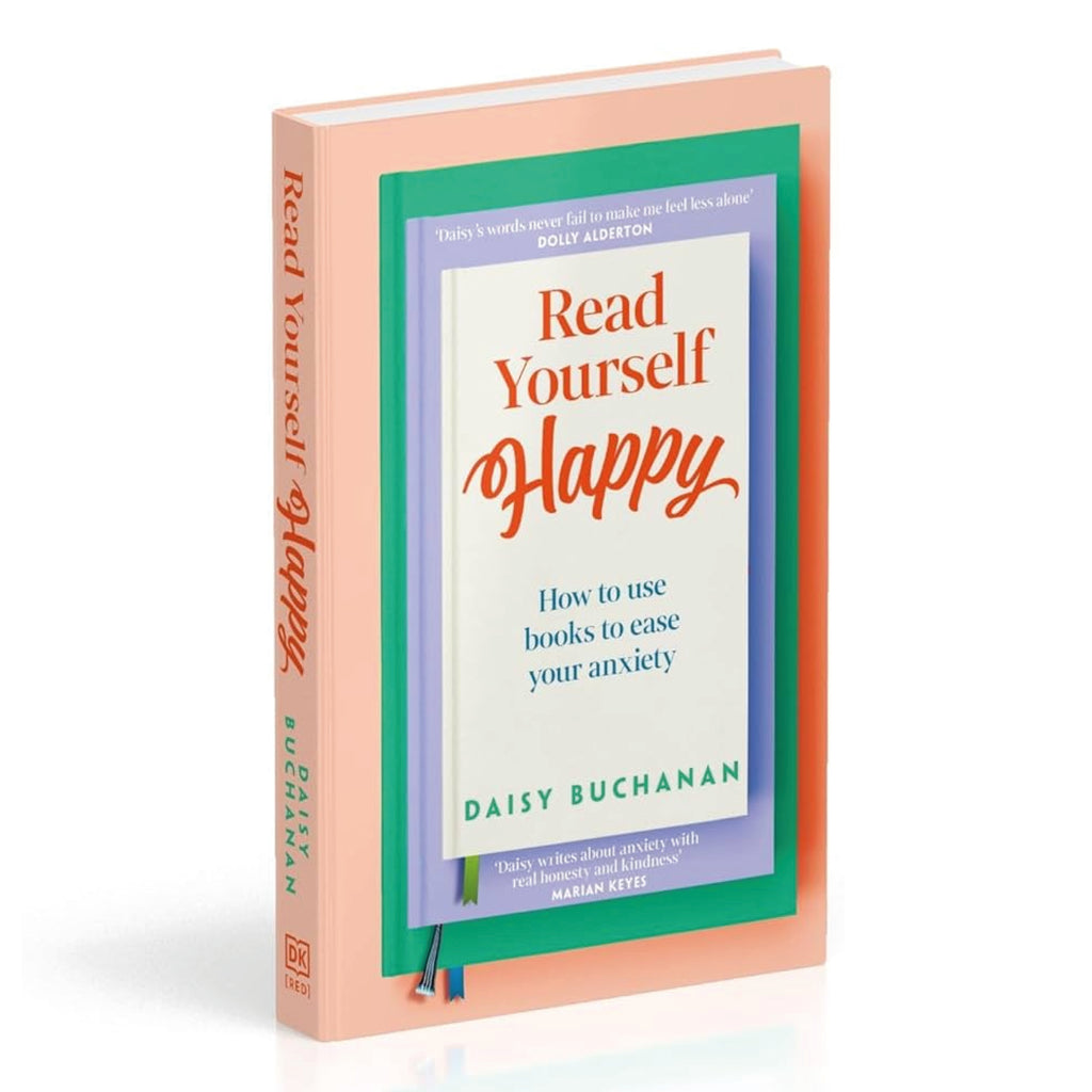 Discover how to use books to ease your anxiety to Read Yourself Happy.
Read Yourself Happy Book - Jo And Co Read Yourself Happy Book - Daisy Buchanan