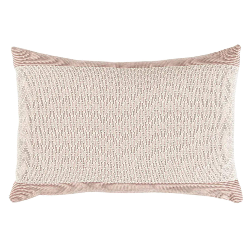 Rose Pink Chevron Cushion with raised chevron embroidery, 40 x 60 cm.