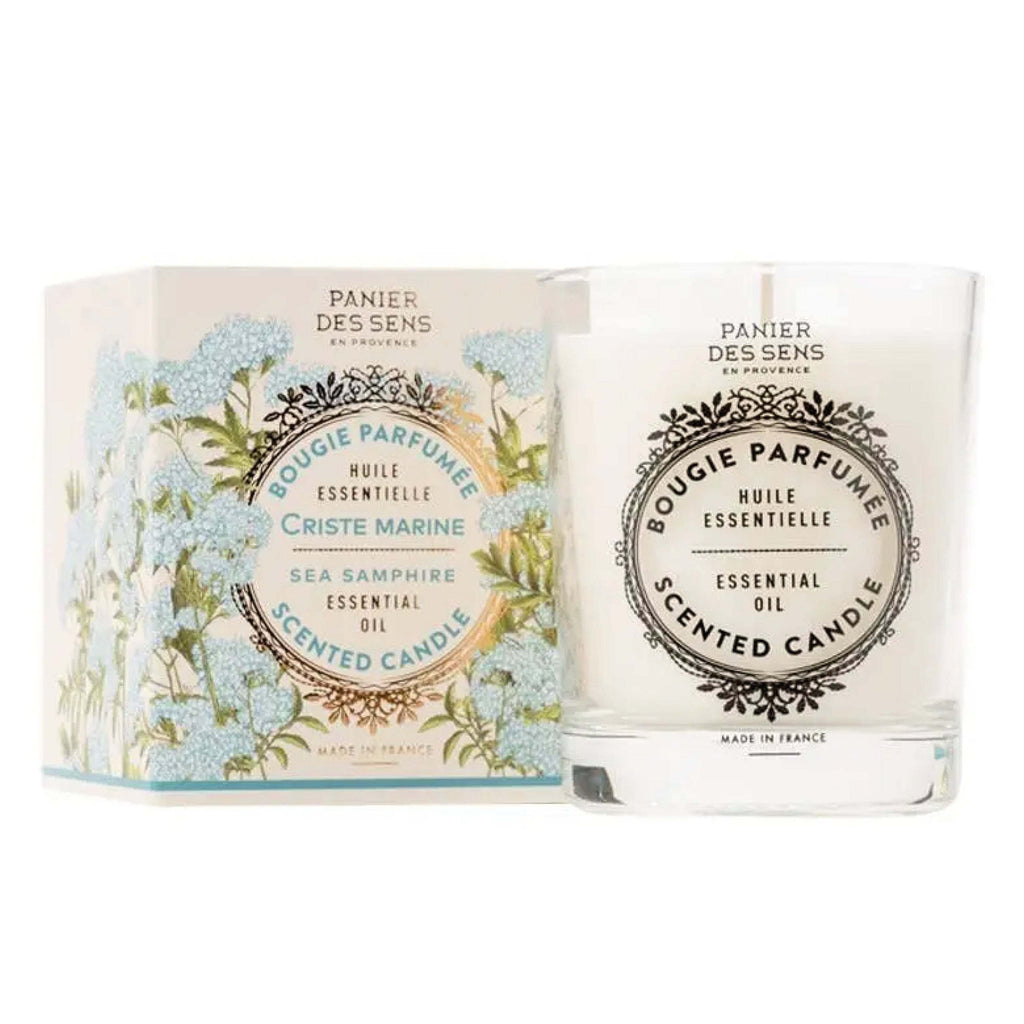 Panier Des Sens Sea Samphire Scented Candle 180g with floral marine notes and essential oils.