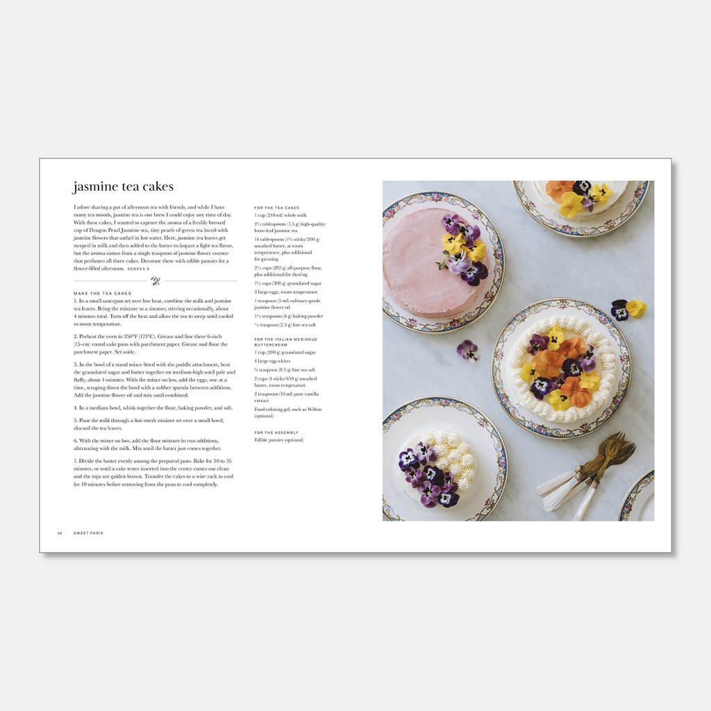 The Sweet Paris Cookbook features 59 seasonal dessert recipes with American and French influences.
Sweet Paris Cookbook - Jo And Co Sweet Paris Cookbook - Frank Adrian Barron