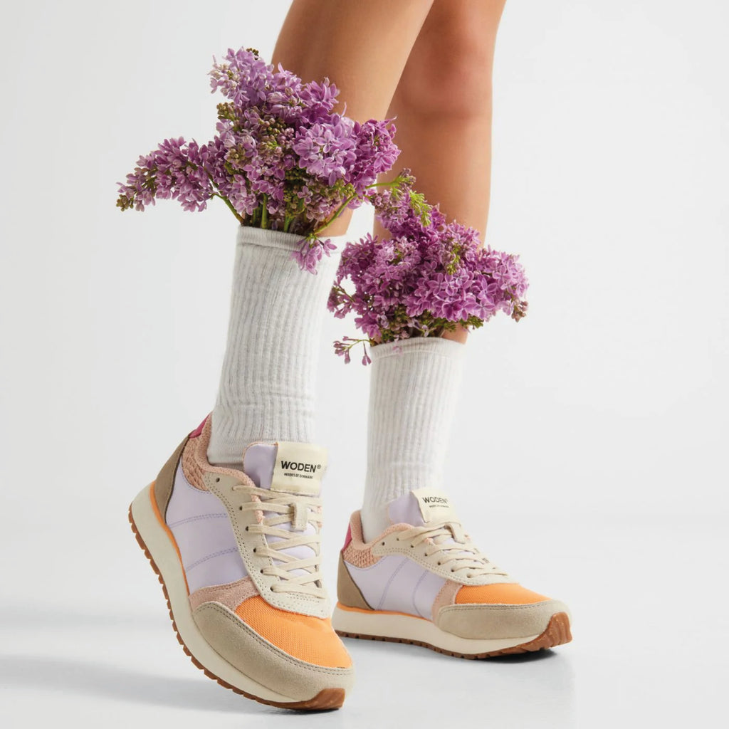 Woden Ronja Space Multi Sneakers with color-block design and cork sole.
Woden Ronja Space Multi Sneakers - Jo And Co Woden Ronja Space Multi Sneakers - Woden