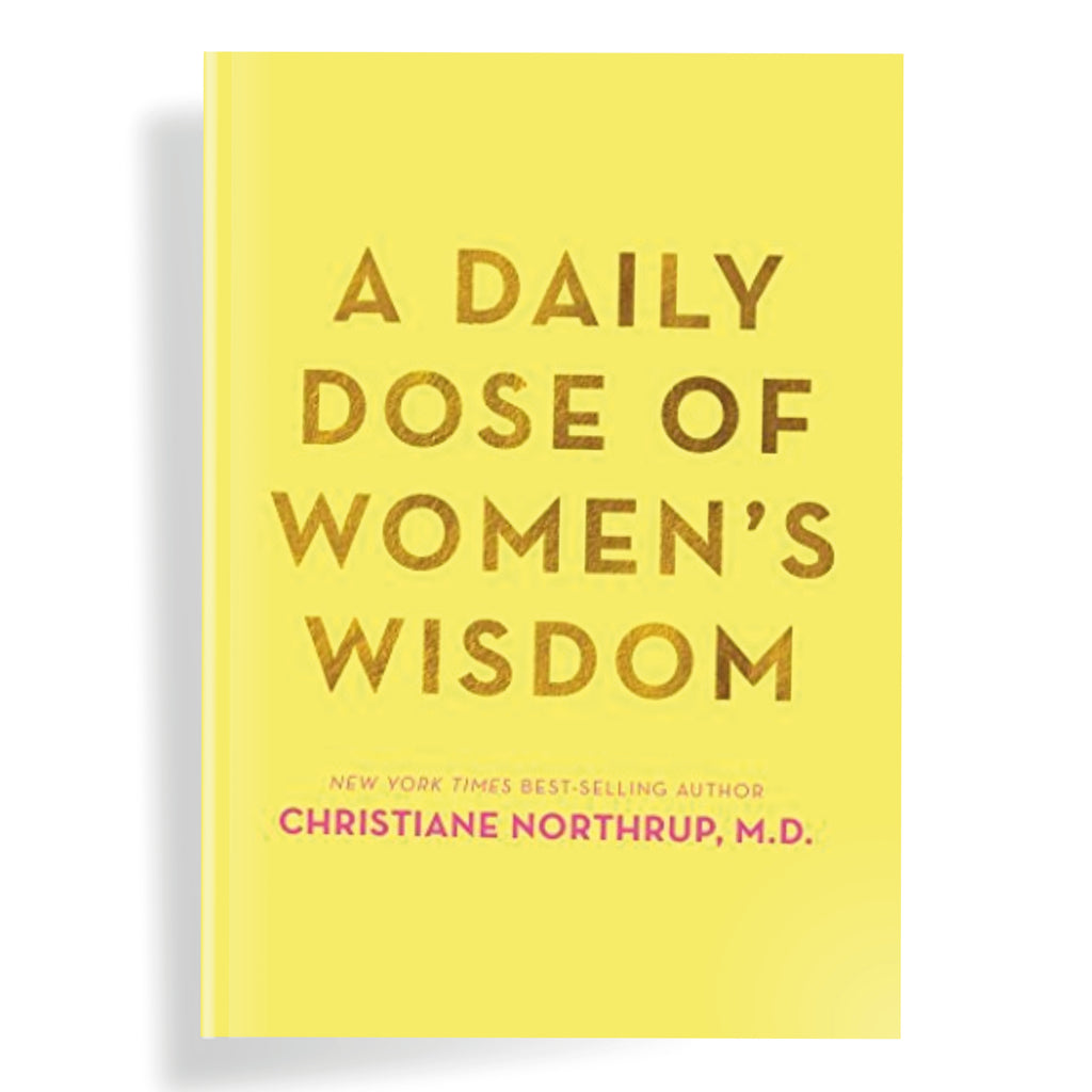 "Daily Dose Of Womens Wisdom Book by Christiane Northrup, paperback, 192 pages, yellow cover"
Daily Dose Of Womens Wisdom Book - Jo And Co Daily Dose Of Womens Wisdom Book - Christiane Northrup